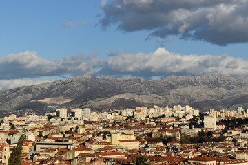 Fototapeta na wymiar Split, a view from Marjan hill