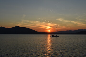 Sunset in Evia island