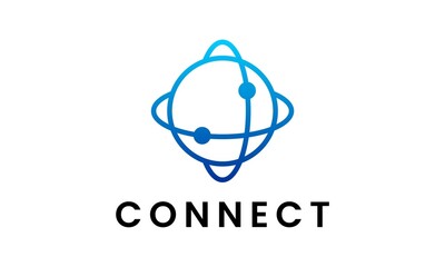 illustrator vector graphic technology logo design. internet network concept. digital logo