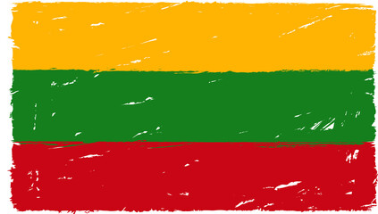 lithuania flag yellow, green, red