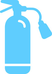 Blue Fire extinguisher. Firefighters tools for flame fighting. fire extinguisher illustration. fire extinguisher icons set