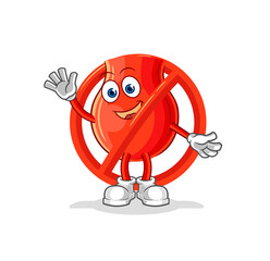 say no to uvula mascot. cartoon vector
