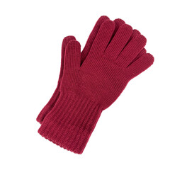 red gloves isolated on white