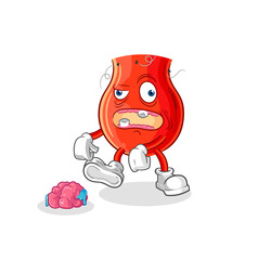 uvula zombie character.mascot vector