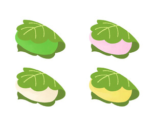 4種類の柏餅セット