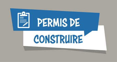Logo permis de construire.