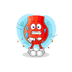 uvula cold illustration. character vector