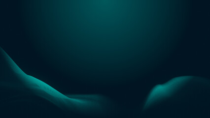 Abstract dot blue green gradient texture technology background.