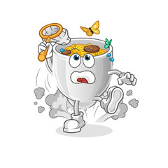 noodle cartoon character vector mascot