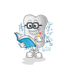 Obraz premium dog bone geek cartoon. cartoon mascot vector