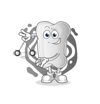 recommend clip art: dog bone hypnotizing cartoon. cartoon mascot vector