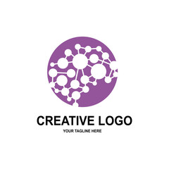 human intelligence brain logo vector design
