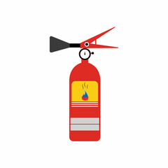 Fire extinguisher icon, protection equipment,emergency sign,safety symbol