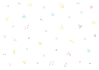 手描きの幾何学模様の背景（デコボコの線）