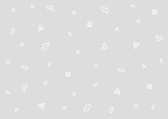 手描きの幾何学模様の背景（デコボコの線）