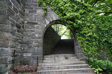 Tunnel in Cloisters, New York.