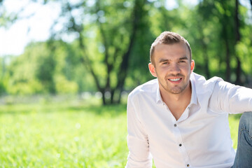 Young man in the park