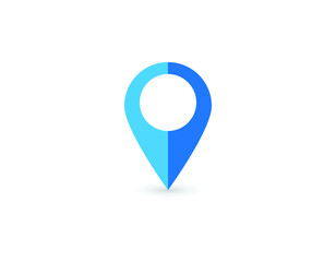 Location vector icon in modern design style for web site and mobile app