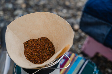 アウトドアで淹れるコーヒー