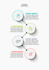 Business data visualization. timeline infographic icons designed for abstract background template milestone element modern diagram process technology digital marketing data presentation chart Vector