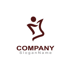 Leadership People Logo vector art design of star people concept success modern