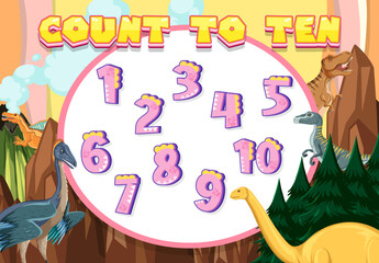 Counting number 1 to 10 for kids