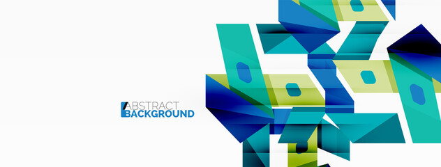 Abstract line and triangle background. Creative geometric abstract backdrop. Business template for wallpaper, banner, background or landing