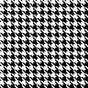 Houndstooth pattern background in black and white