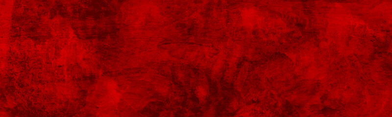 Rich red background texture, marbled stone or rock textured banner with elegant holiday color and design, red background with vintage faded black watercolor wash texture. 