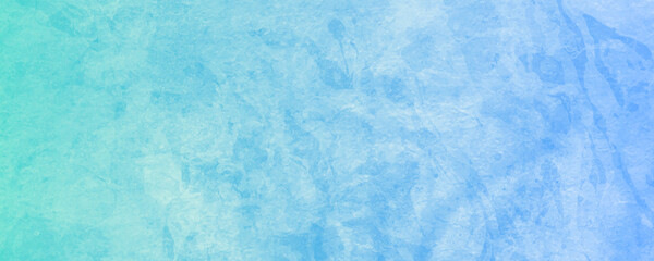 Abstract white blue winter background with space for text or image, Blue color in the middle highlighted concrete wall texture background, white painting with cloudy distressed texture.