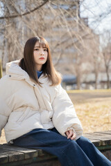 Obraz premium 美しい日本人女性モデル