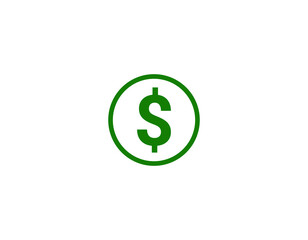Dollar money icon vector illustration template design trendy
