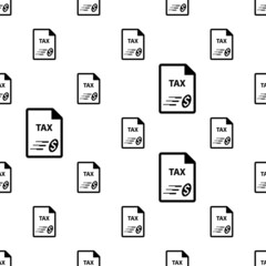 Tax Document Icon Seamless Pattern Y_2203001