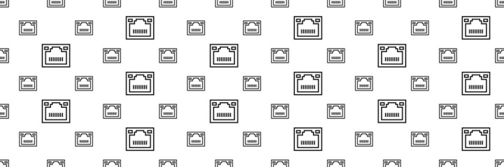Ethernet Port Seamless Pattern Y_2203002