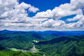 長野県平谷村長者峰からの遠望 © So.Ta