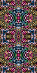 Fractodome Colorful Seamless Fractal Patterns