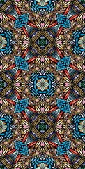 Fractodome Colorful Seamless Fractal Patterns