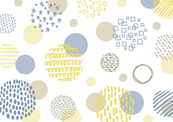 手書き　ナチュラル　円　背景