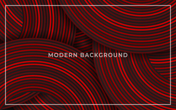 Red Dynamic Wavy Line Background