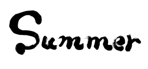 【Summer】手書き筆文字素材