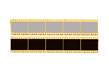film strip isolated on white