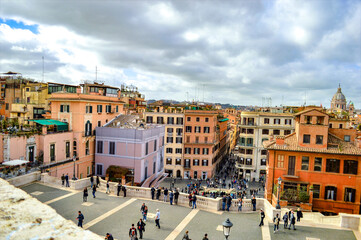 イタリア市街　風景　素材　ローマ