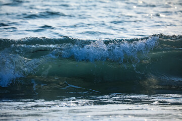 Ocean wave, sea wave, clean water.