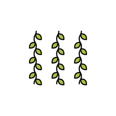vines, jungle line icon. Element of jungle for mobile concept and web apps illustration. Thin line