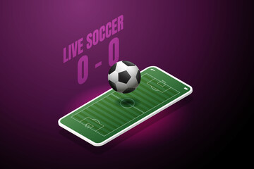 Live football cup online via mobile.