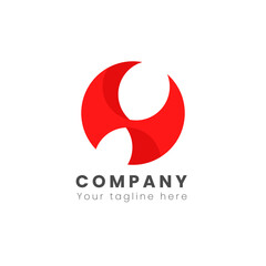 Company logo design vector template. Business branding logo design.