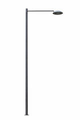 Photo of street lamppost, isolated over white background