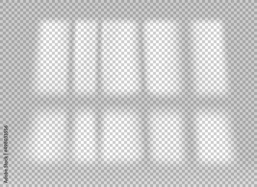 Aufkleber window shadow effect. shadow overlay vector effect
