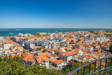 Aerial view of the city of Arcachon, France - obrazy, fototapety, plakaty