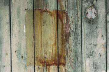 Painted wooden board for design or text. Old painted wood wall.
